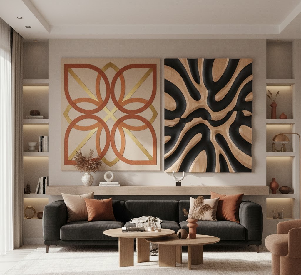 Elegant room with wall decor