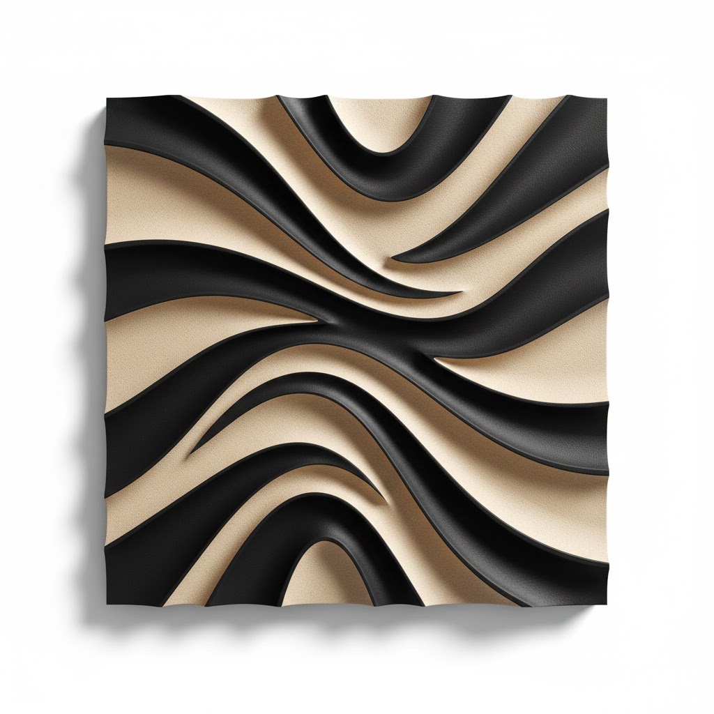 Textured 3D wall panel